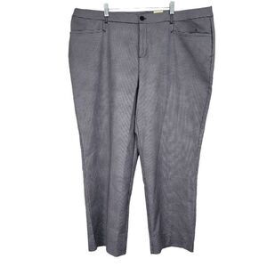 Christopher & Banks Women's Black/White Shaped-Fit Trouser Pants Size 24W NWT